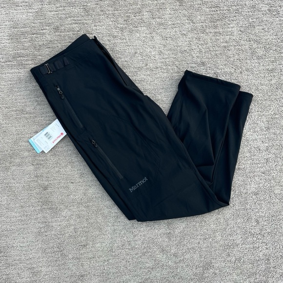 Marmot Portal Climbing Hiking Pants Men's 36 Midweight Softshell Black $125 MSRP - Picture 1 of 6